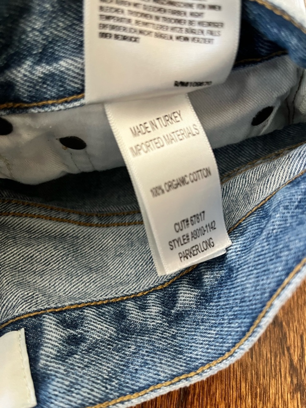 Agolde Parker Long Denim Shorts - Picture 7 of 8